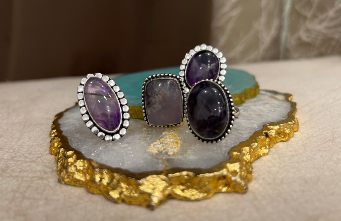 Amethyst Ring – Intuition, Calm & Spiritual Wisdom